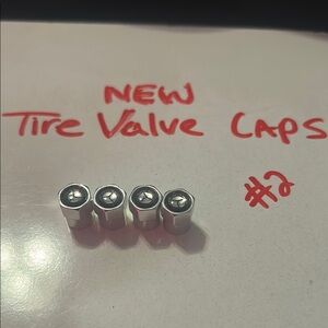 Mercedes-Benz Silver Tire Valve Caps